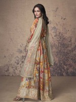 Beige Real Georgette Salwar Kameez